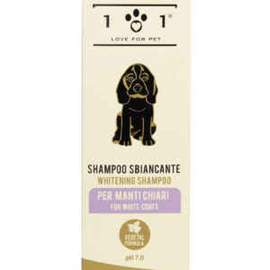 Linea 101 - Shampoo Cane Sbiancante per Manti Chiari - 250 ml