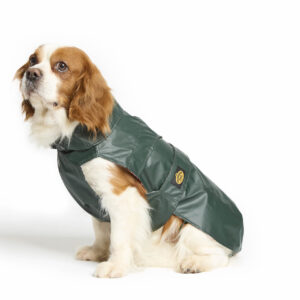 Fashion Dog - Cappotto impermeabile Cane in tela cerata foderato in tartan <br> Art. 112