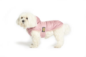 Fashion Dog - Cappotto trapuntato completamente foderato in eco pelliccia con cappuccio rimovibile   Art. 130