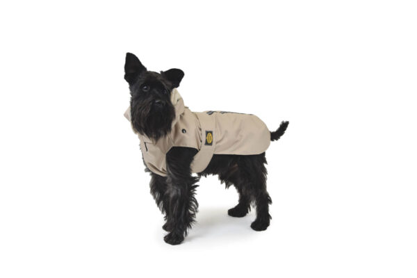 Fashion Dog - Cappotto impermeabile Cane con cappuccio e imbottitura in ecopelliccia staccabile <br>Art. 242
