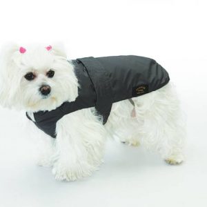 Fashion Dog - Cappotto impermeabile con imbottitura staccabile - Art. 109 Nero - Indossato