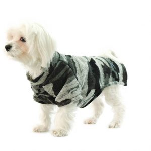 Fashion Dog - Cappotto in maglia con interno in pile - Art.222 Indossato