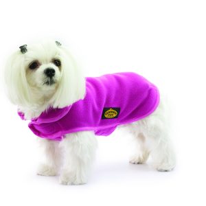 Fashion Dog - Cappotto in pile - Art.106 Fucsia - Indossato