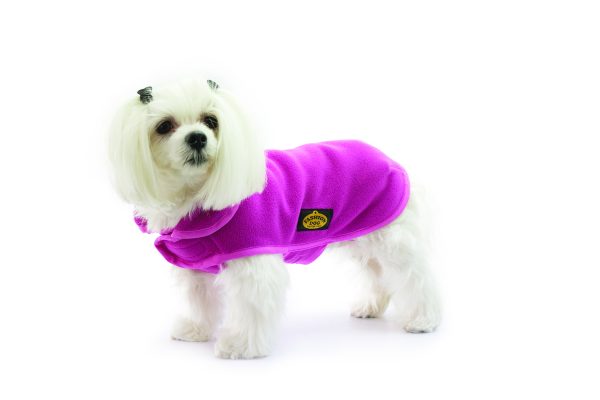 Fashion Dog - Cappotto in pile - Art.106 Fucsia - Indossato