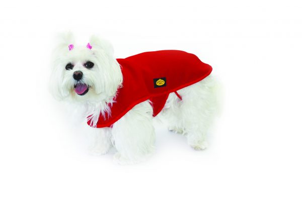 Fashion Dog - Cappotto in pile - Art.106 Rosso - Indossato