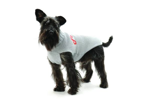 Fashion Dog - Maglione da Cane 50% lana merinos 50% acrilico Indossato - Art. 312 Grigio