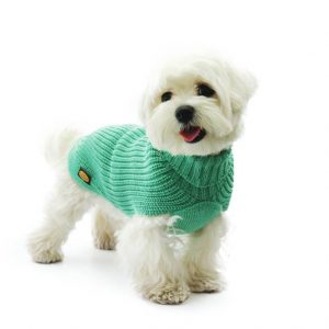 Fashion Dog - Maglione da Cane 50% lana merinos 50% acrilico Indossato - Art. 315 Menta