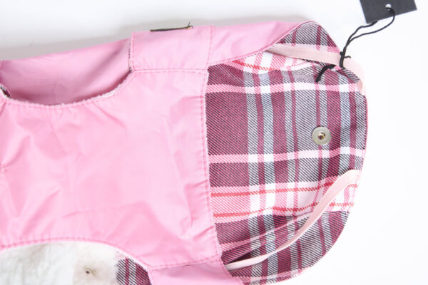 Fashion Dog - Cappotto impermeabile Cane con imbottitura staccabile <br> Art. 109 rosa - immagine 2