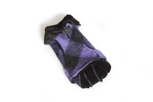 Fashion Dog - Cappotto Cane in misto lana completamente foderato in eco pelliccia <br> Art. 253 - immagine 3