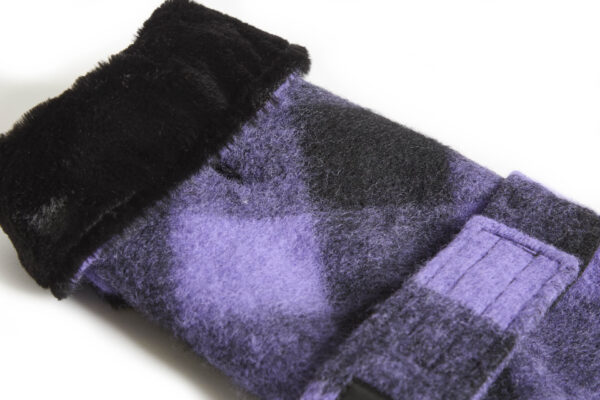 Fashion Dog - Cappotto Cane in misto lana completamente foderato in eco pelliccia <br> Art. 253 - immagine 4