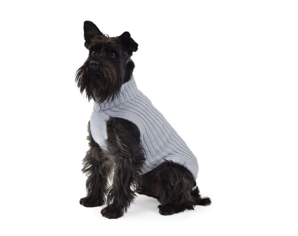 Maglione per Cane 50% lana merinos 50% acrilico - Fashion Dog - Art 303 brio - Grigio