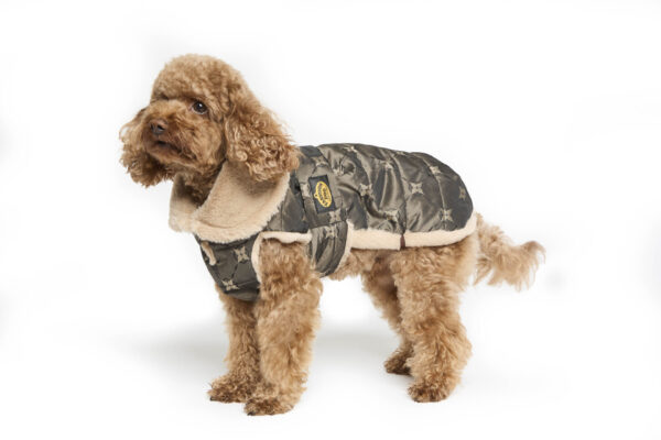 Fashion Dog - Cappotto trapuntato foderato in eco pelliccia <br> Art. 132