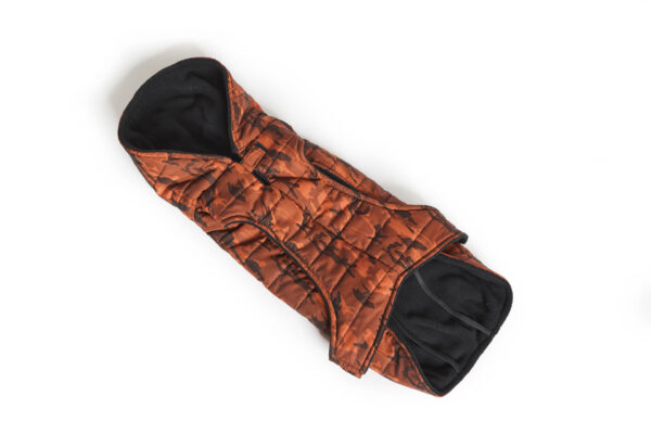 Fashion Dog - Cappotto trapuntato per Bulldog Francese e Carlino foderato in pile con cappuccio <br> Art. 158 - immagine 3