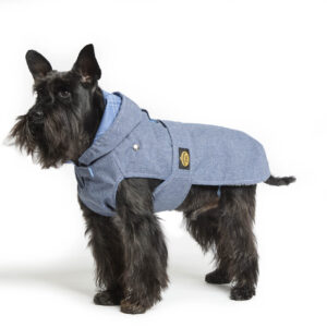 Fashion Dog - Cappotto impermeabile Cane con cappuccio e imbottitura staccabile con asola per pettorina <br> Art. 243