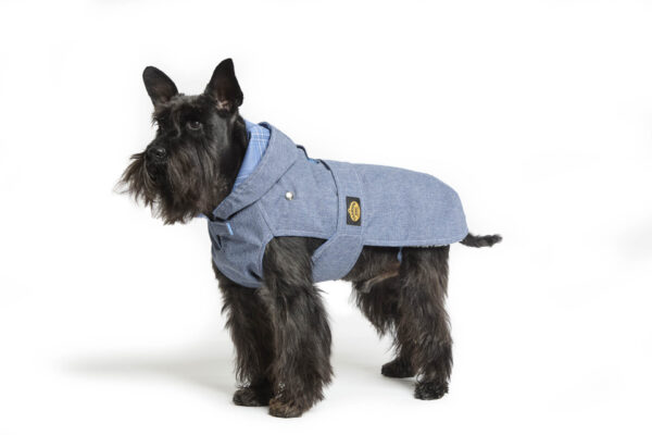 Fashion Dog - Cappotto impermeabile Cane con cappuccio e imbottitura staccabile con asola per pettorina <br> Art. 243