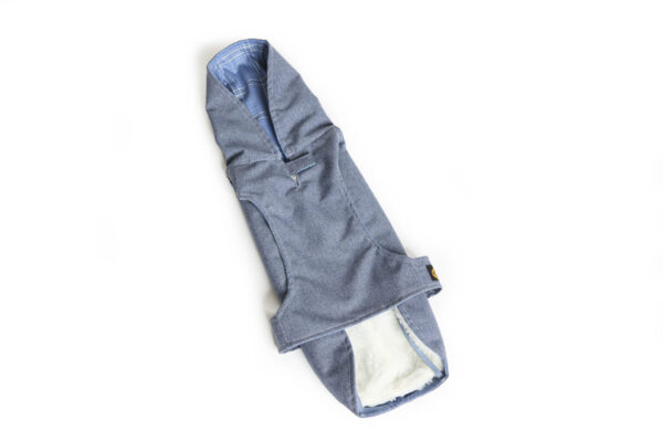 Fashion Dog - Cappotto impermeabile Cane con cappuccio e imbottitura staccabile con asola per pettorina <br> Art. 243 - immagine 3