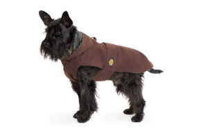 Fashion Dog - Cappotto impermeabile Cane foderato in pannetto di lana con cappuccio e asola per pettorina   Art. 254