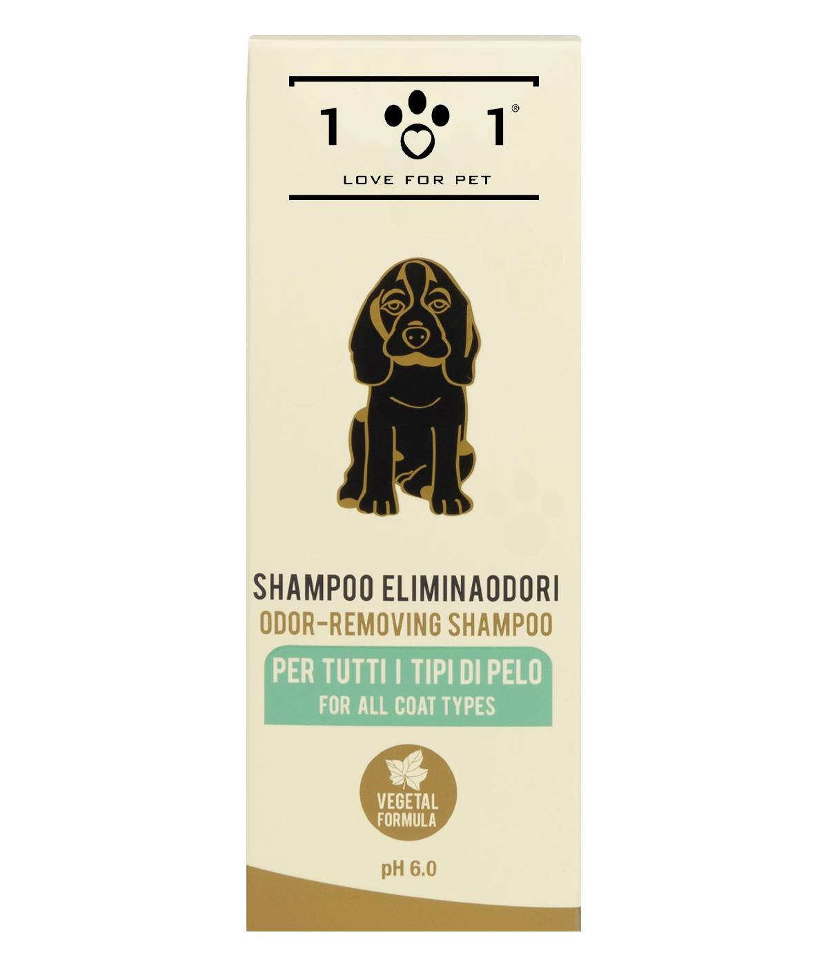 Linea 101 – Shampoo Cane Eliminaodori per tutti i Tipi di Pelo – 250 ml