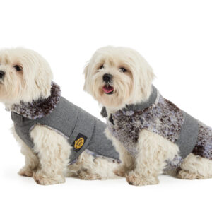 Fashion Dog - Cappotto impermeabile completamente foderato in pelliccia Teddy - Reversibile - Art. 255